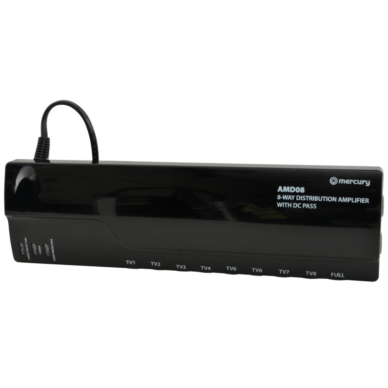 Mercury AMD08 4G Ready VHF/UHF Distribution Amplifiers with DC Pass