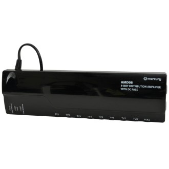 Mercury AMD08 4G Ready VHF/UHF Distribution Amplifiers with DC Pass