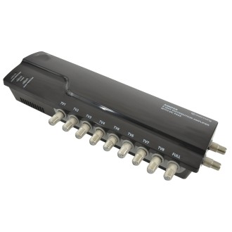 Mercury AMD08 4G Ready VHF/UHF Distribution Amplifiers with DC Pass