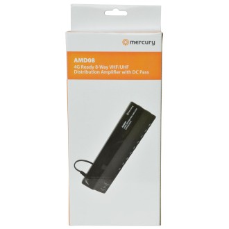 Mercury AMD08 4G Ready VHF/UHF Distribution Amplifiers with DC Pass