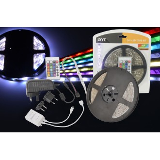 Lyyt DIY-RGB30 IP65 DIY LED Tape - 5m Multi-colour RGB