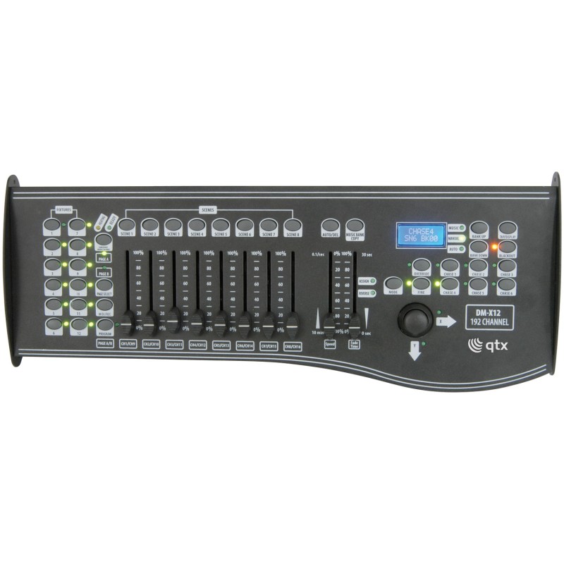 QTX DM-X12 192 Channel DMX controller with joystick
