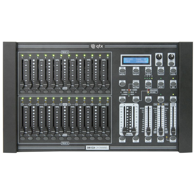 QTX DMX-24 DM-X24 Channel Dimmer Console