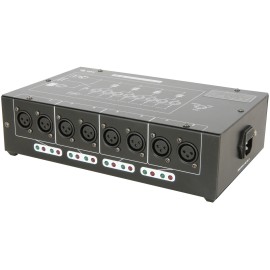 QTX DMX-D8 - 8 Way DMX booster/distributor