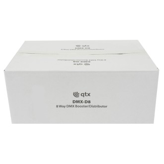 QTX DMX-D8 - 8 Way DMX booster/distributor