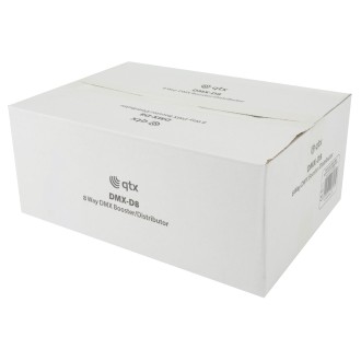 QTX DMX-D8 - 8 Way DMX booster/distributor
