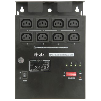QTX RP4 4 Channel DMX Relay pack