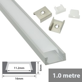 Fluxia AL1-S1606 Aluminium Profiles for LED Tape Installation