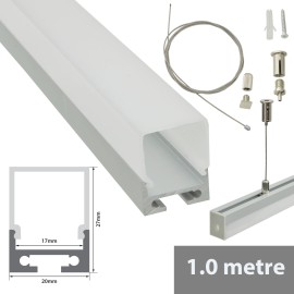 Fluxia AL1-B2620 Aluminium Profiles for LED Tape Installation