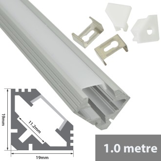 Fluxia AL1-A1919 Aluminium Profiles for LED Tape Installation