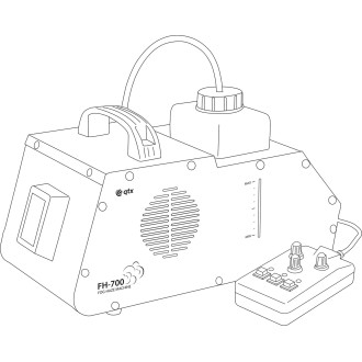 QTX FH-700 Mini Fog-haze Machine