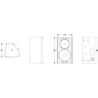 Citronic CX-8086B CX-8086 Speakers 6.5" 80W - Pair