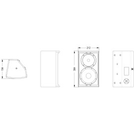 Citronic CX-8086B CX-8086 Speakers 6.5" 80W - Pair