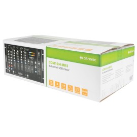 Citronic CDM10:4 MK5 CDM10:4 (MkV) 19" 4 Channel USB Mixer