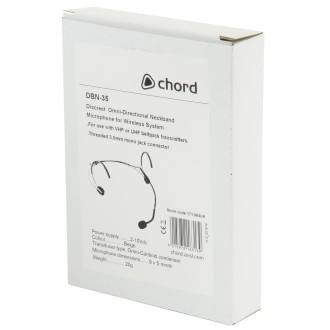 Chord DBN-35 Discreet Neckband Microphones for Wireless Systems