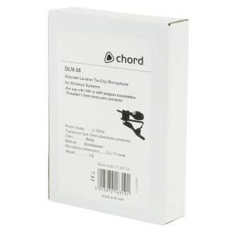 Chord DLM-35 Lavalier Tie-clip Microphones for Wireless Systems