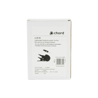 Chord LLM-35 Lavalier Tie-clip Microphones for Wireless Systems
