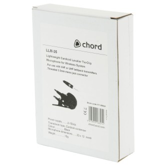 Chord LLM-35 Lavalier Tie-clip Microphones for Wireless Systems