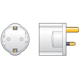 Mercury European Schuko to UK Travel Adaptor