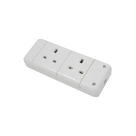 Mercury 2 Gang Trailing Socket