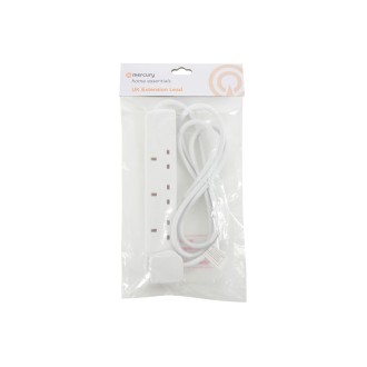 Mercury Mercury Home Essentials - UK 4 Gang Extension Leads
