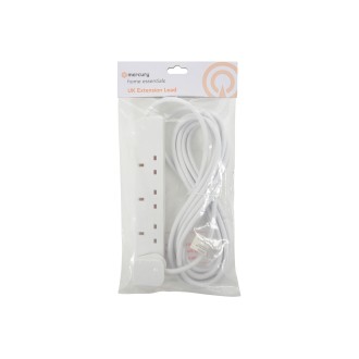 Mercury Mercury Home Essentials - UK 4 Gang Extension Leads