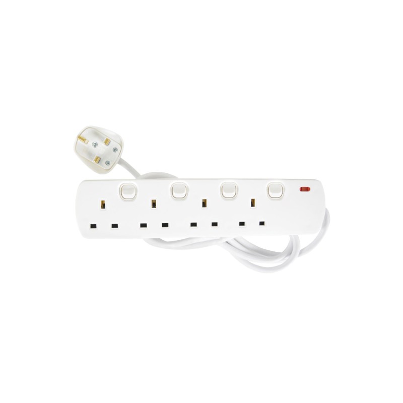 Mercury Mercury Home Essentials - UK 4 Gang Switched Extension Lead