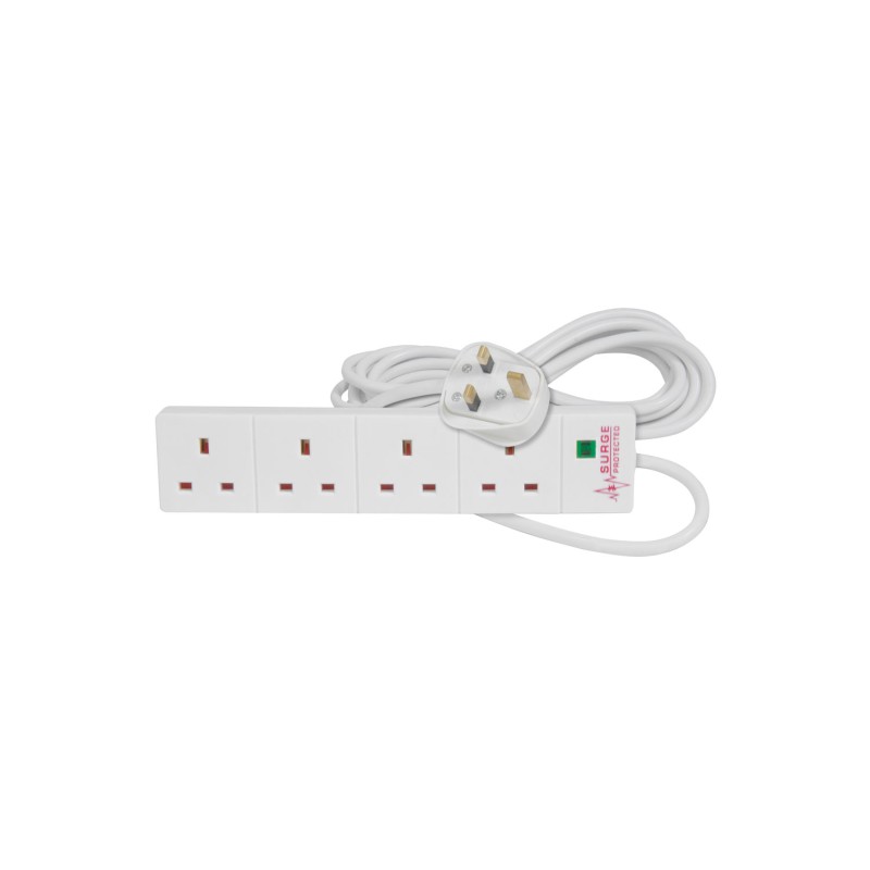 Mercury Mercury Home Essentials - UK 4 Gang Extension Lead with