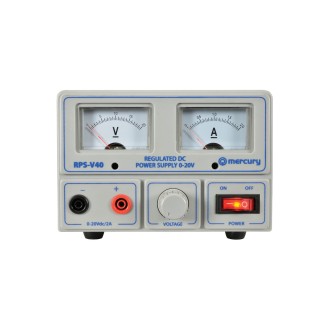 Mercury RPS-V40 Regulated Power Supply with Variable Output Voltage 0-20V/2A Max