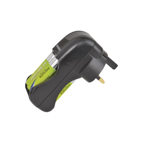 Mercury CHR187UK 4 Way UK Battery Charger with 4 AA Batteries