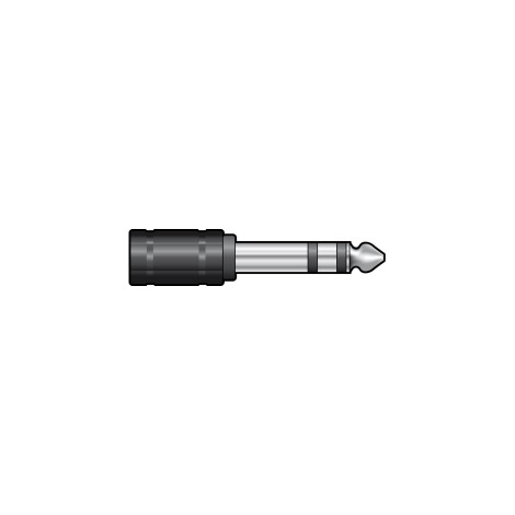 QTX 6.3mm Stereo Jack Plug to 3.5mm Stereo Jack Socket