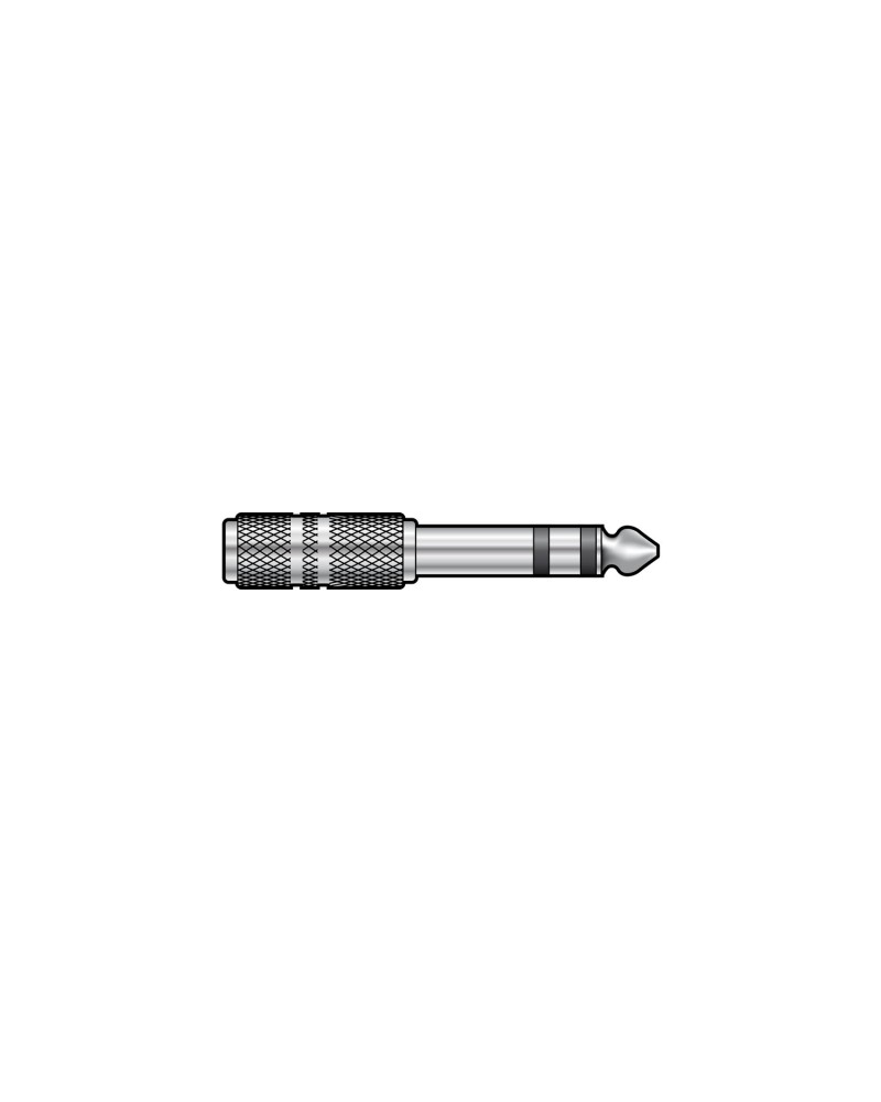 QTX 6.3mm Stereo Jack Plug to 3.5mm Stereo Jack Socket