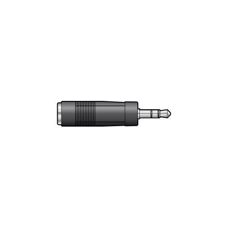 QTX 3.5mm Stereo Jack Plug to 6.3mm Stereo Jack Socket