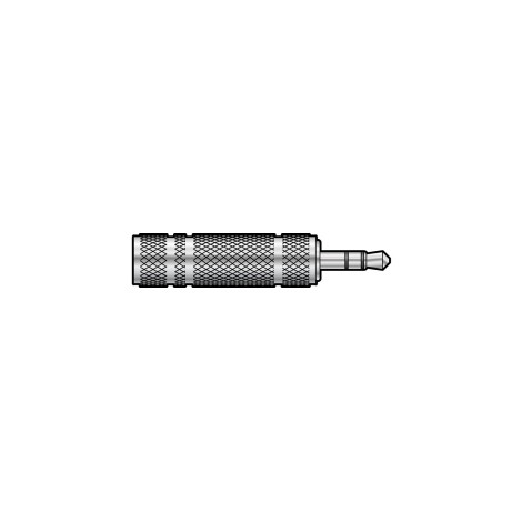 QTX 3.5mm Stereo Jack Plug to 6.3mm Stereo Jack Socket