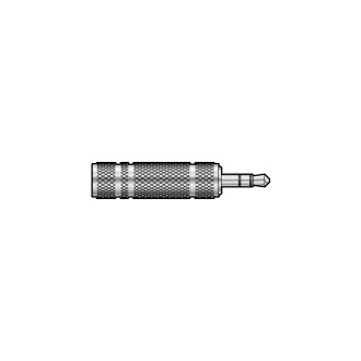 QTX 3.5mm Stereo Jack Plug to 6.3mm Stereo Jack Socket