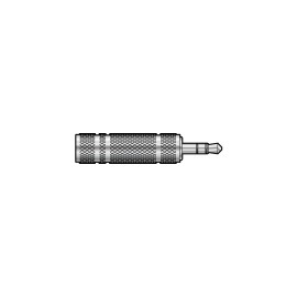 QTX 3.5mm Stereo Jack Plug to 6.3mm Stereo Jack Socket