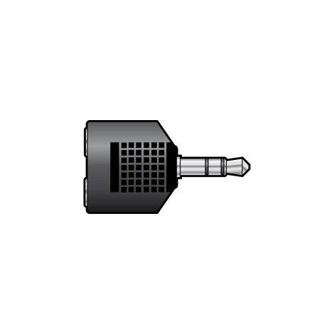 QTX 3.5mm Stereo Jack Plug to 2 x 3.5mm Stereo Jack Sockets
