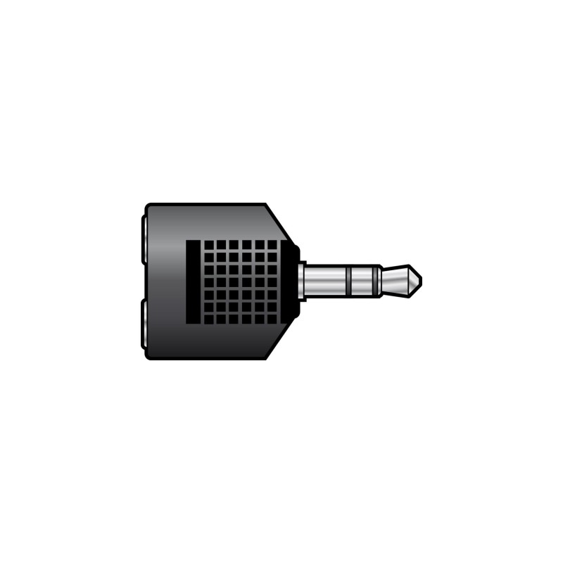 QTX 3.5mm Stereo Jack Plug to 2 x 3.5mm Stereo Jack Sockets