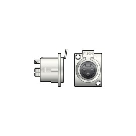 QTX 3-pin XLR Chassis