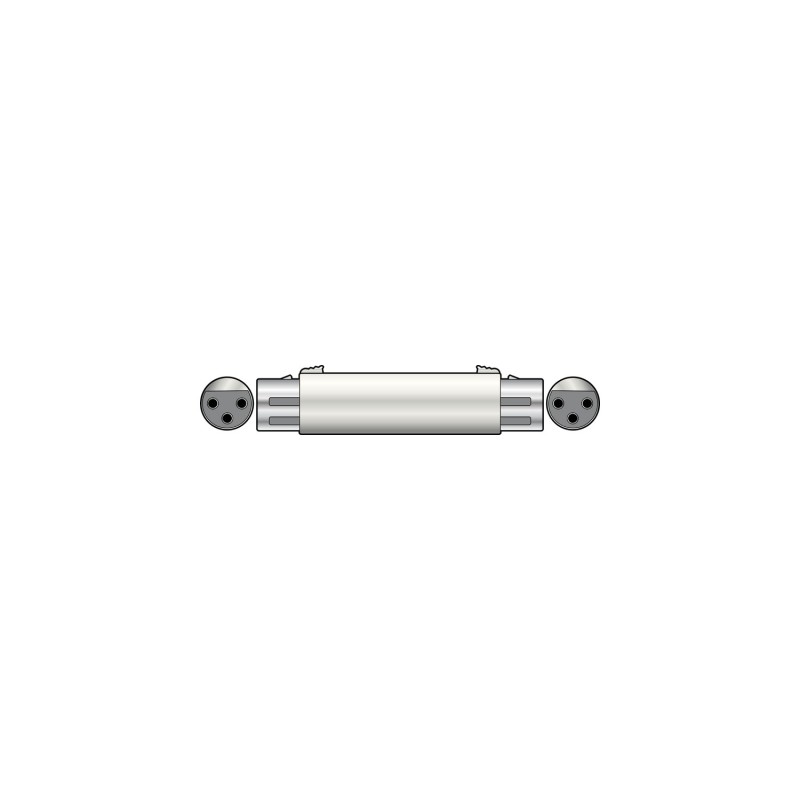QTX 3-pin XLR Coupler - Female to Female