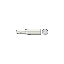 QTX 3-pin XLR Male to 6.3mm Mono Jack Socket