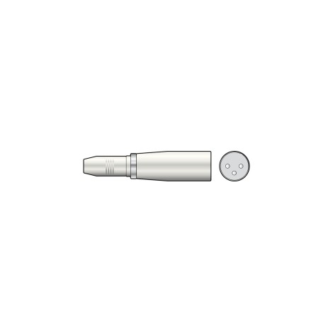 QTX 3-pin XLR Male to 6.3mm Stereo Jack Socket
