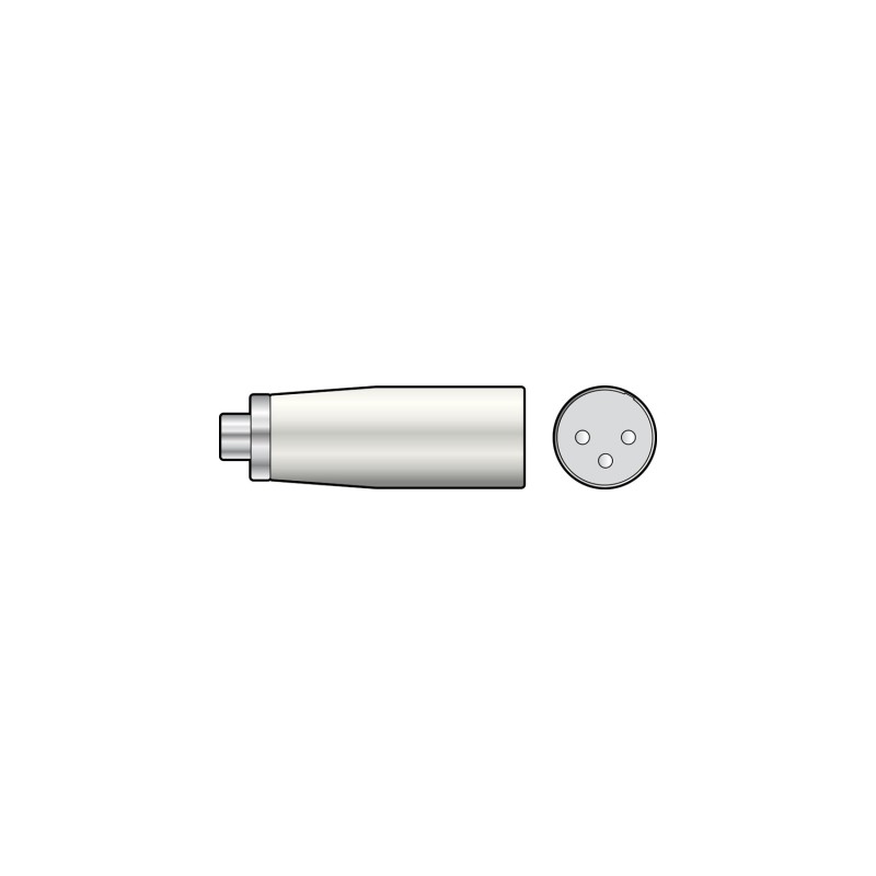 QTX 3-pin XLR Male to RCA Phono Socket