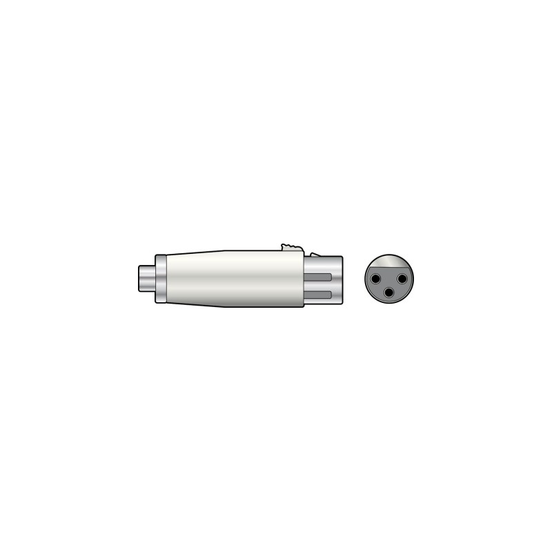 QTX 3-pin XLR Female to RCA Phono Socket