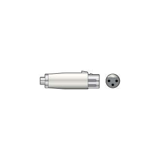 QTX 3-pin XLR Female to RCA Phono Socket