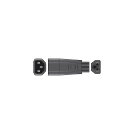 Mercury IEC Plug to Cloverleaf Plug Adaptor (C14 to C5)