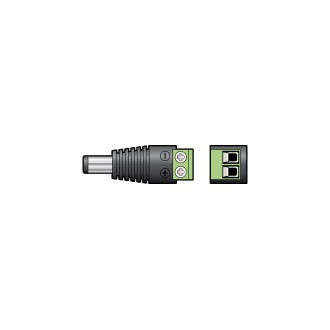 Mercury 2.1mm DC Plug with Screw In Terminals