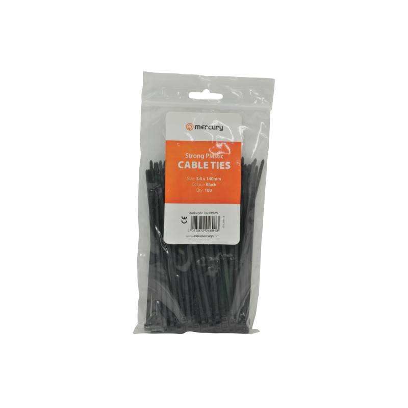 Mercury Cable Ties - 100Pcs