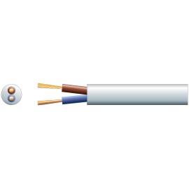 Mercury 3182Y 2 Core Round PVC, 300/500V, HO5VV-F2, 15A