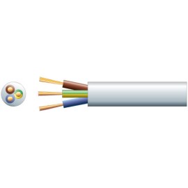 Mercury 3183Y 3 Core Round PVC, 300/500V, HO5VV-F3, 15A